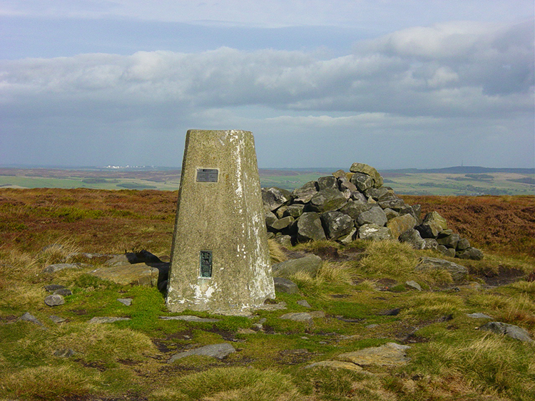 Trig Pillar on Ilkley Moor