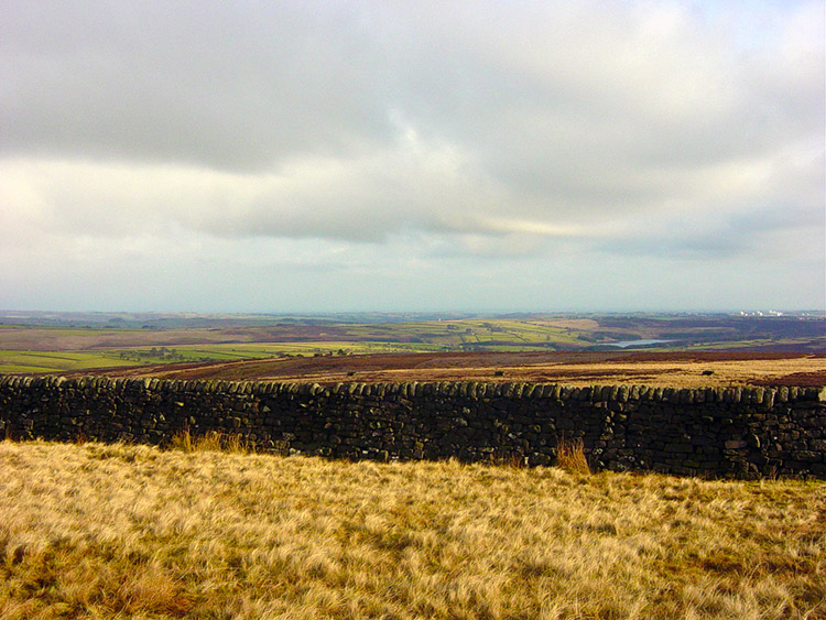 Looking back to Thruscross Reservoir