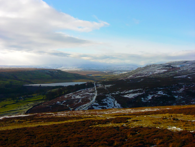 View to Scar House Reservoir from Woogill Moor