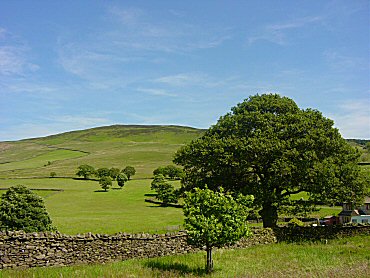 The view to Beamsley Beacon from Gibbeter Farm