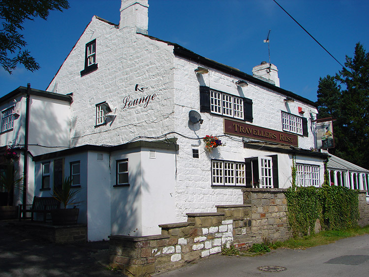 I enjoyed a refreshing pint at the Travellers Rest