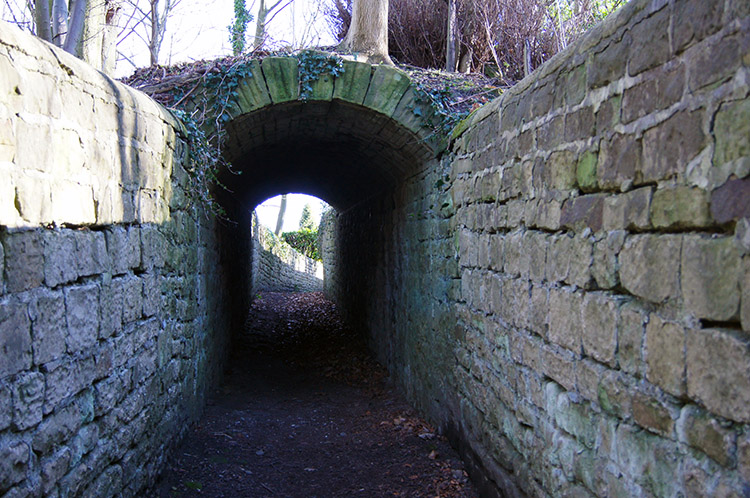 Stone Tunnel leading back to Harewood
