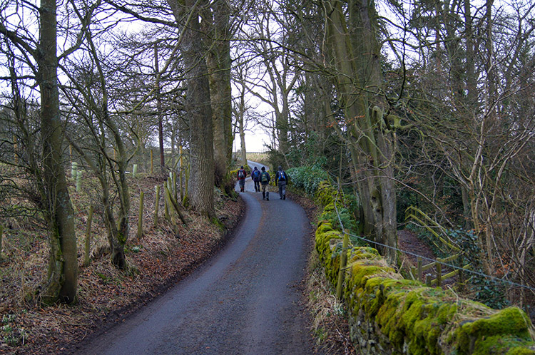 On the road towards Stean village