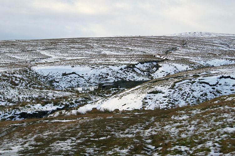 Into a snowy landscape