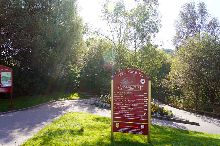 A sunny welcome to Golden Acre Park