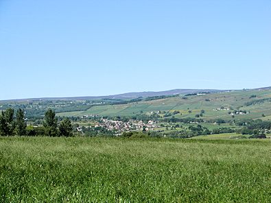 Climbing from the valley to Burnt Yates