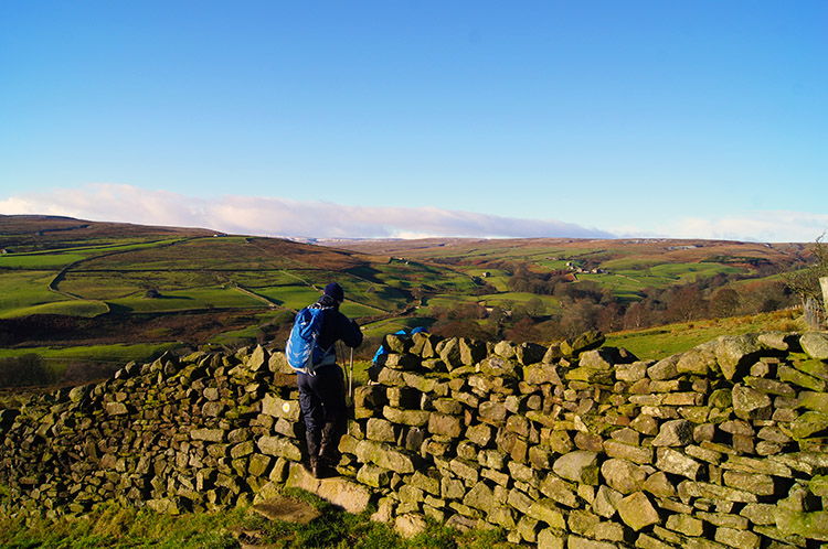 Setting off from Middlesmoor