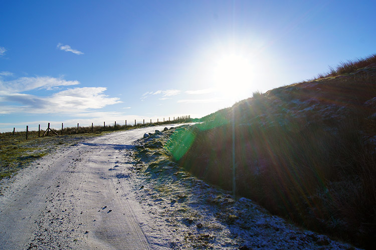 Snow line appearing near High Riggs