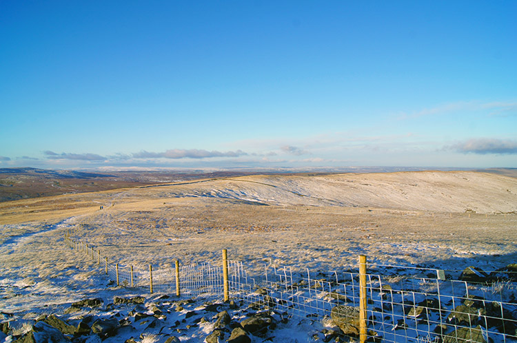 The ridge to Little Whernside