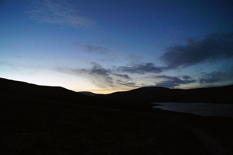 Scar House Reservoir at dusk