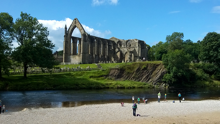 Priory and river view