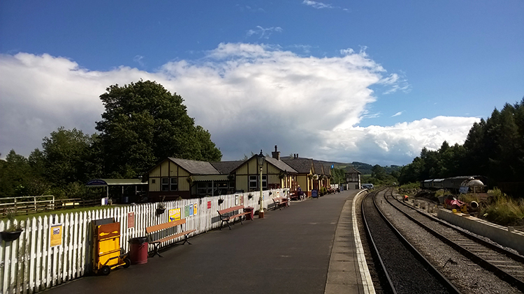 Waiting for the train