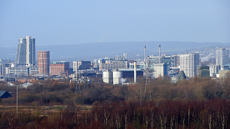 View to Leeds from Rothwell Country Park