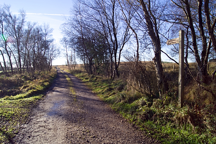 Following the left hand track after Timble Reservoir