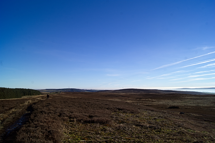 Norwood Edge and fog hanging in Wharfedale