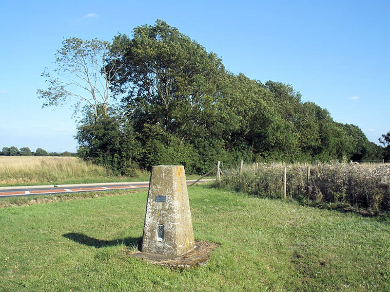 Trig point, on Dunstable Downs Highest point in Bedfordshire