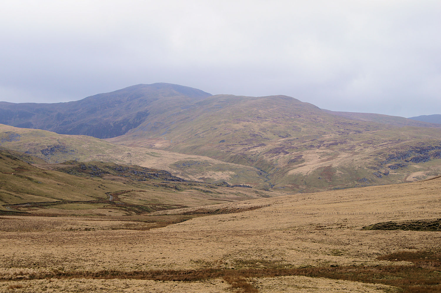 View of Plynlimon from the north-west