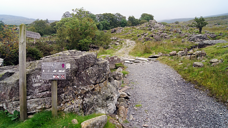 Beginning the climb by Long House Gill