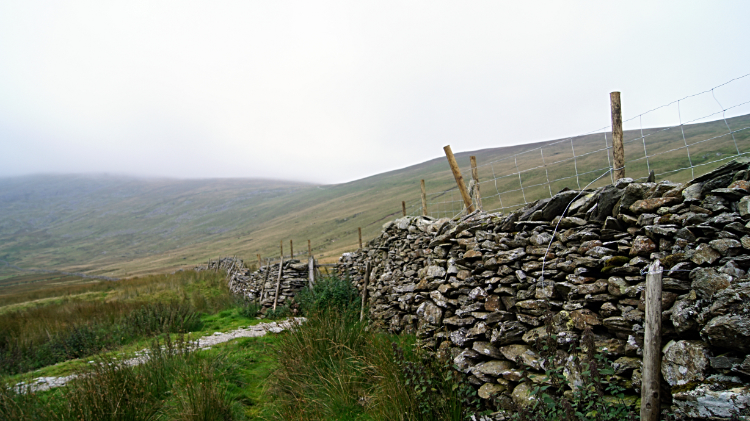 Drystone wall near Walna Scar Quarries