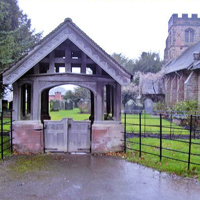 Lychgate and Barlaston old church