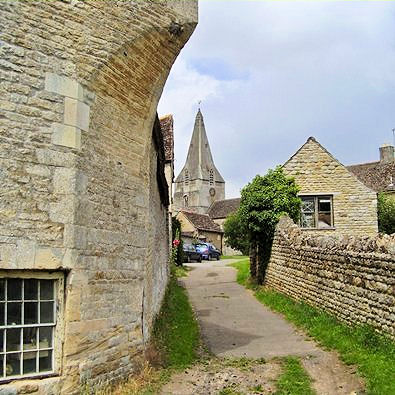 Kings Cliffe Mill and church