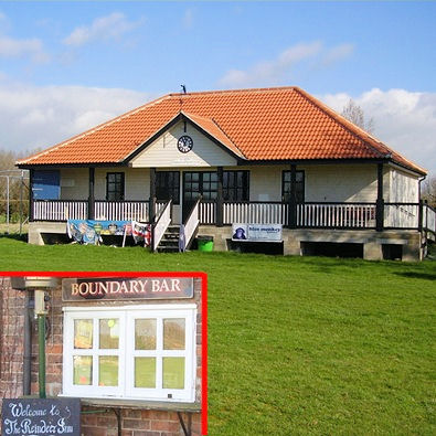 Hovering Cricket Pavilion and Reindeer's Boundary Bar