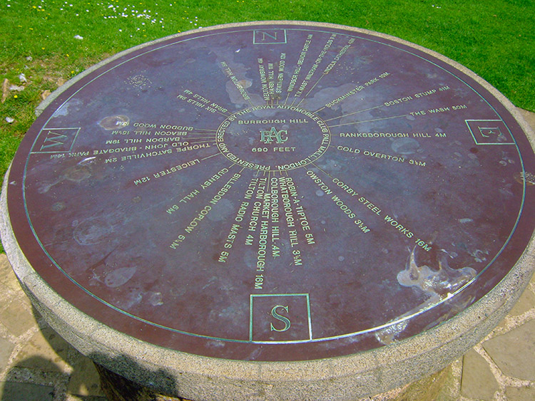 RAC observation point on Burrough Hill