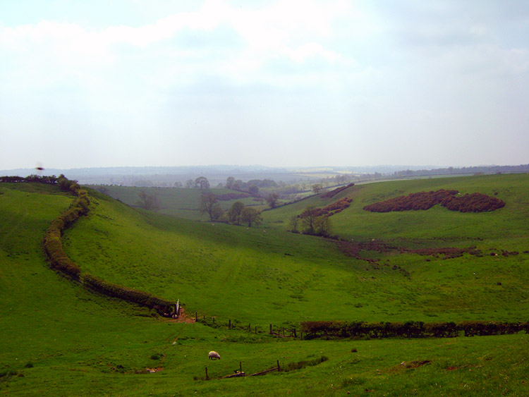 Dry valley near Burrough on the Hill