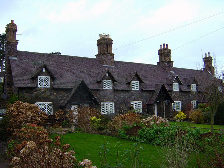 Old English cottages in Woodhouse Eaves