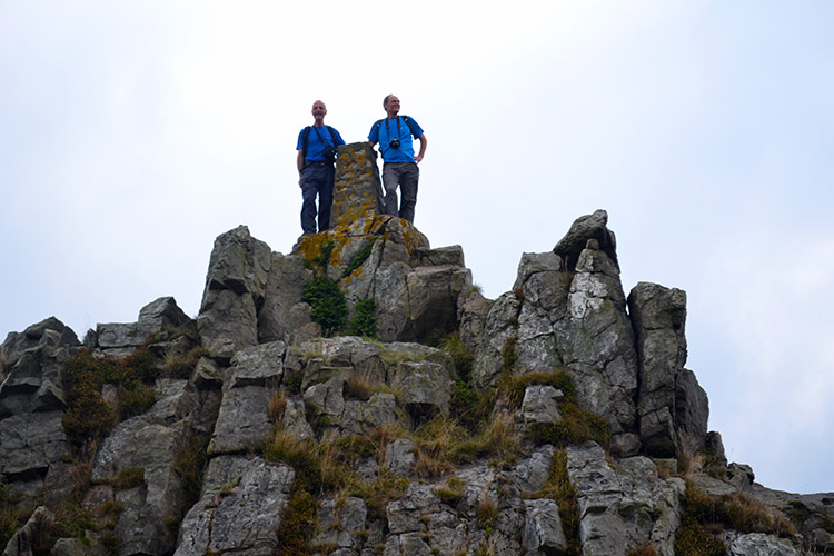 Steve and me on Manstone Rock