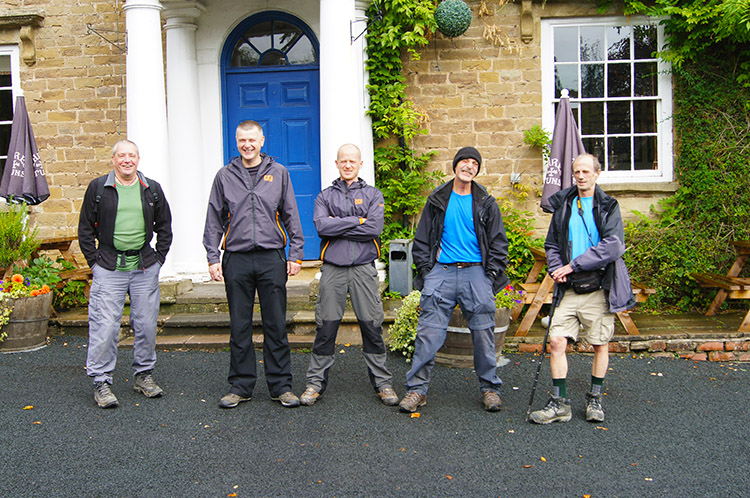 The team outside the Boyne Arms