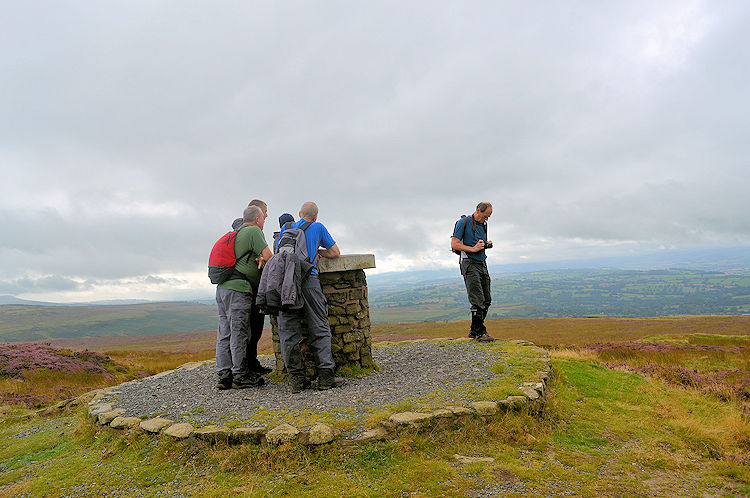 Brown Clee Hill, summit of Shropshire