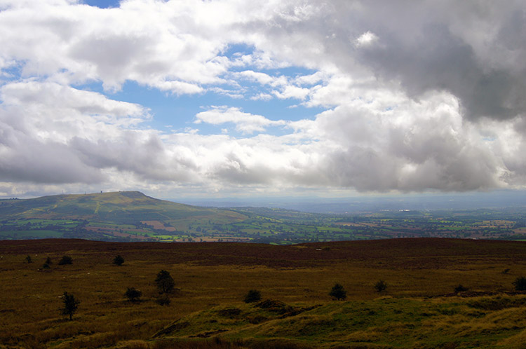 The wonderful view from Brown Clee Hill
