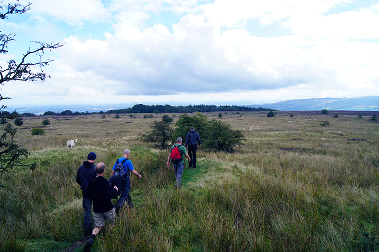 Walking from Clee Burf to Loughton Enclosure