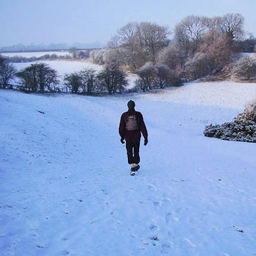 Walking in the snow