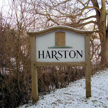Harston village sign