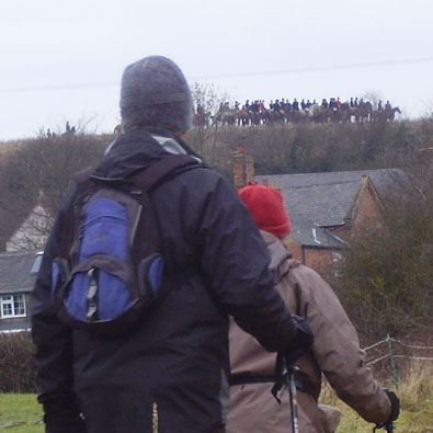 Looking up at a stalled hunt