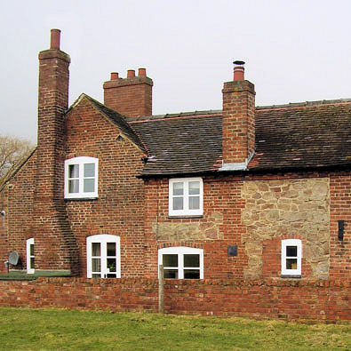 Brick and stone cottage
