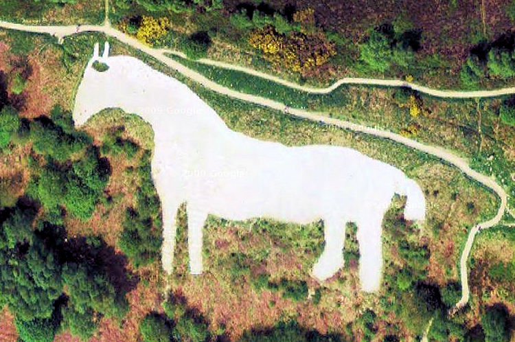 Glider pilots view of the White Horse