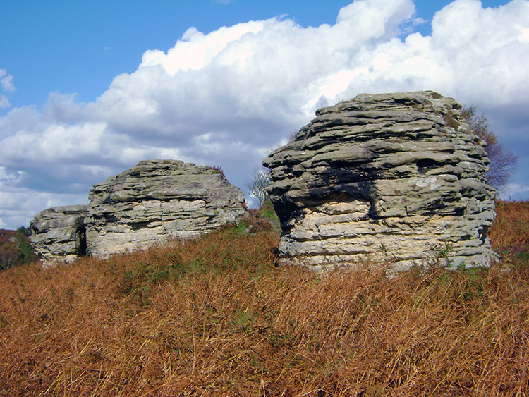 Sentinels in a row look down on Dove Dale