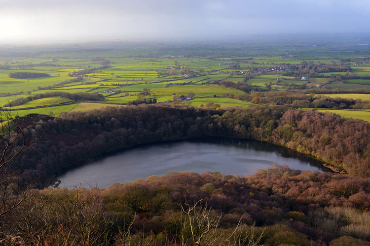 Gormire Lake is glacial from the Lower Jurassic Period