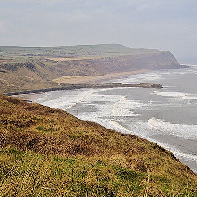 Skinningrove jetty and Cattersty Sands