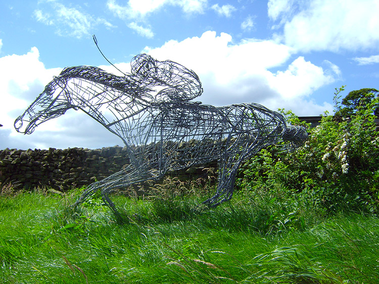 Horse and Rider artwork at Manchester House