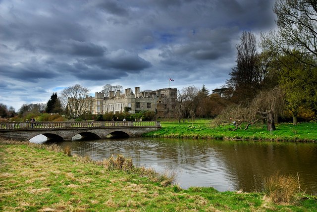 Deene Hall and the Lake