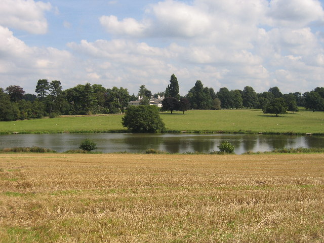 Berkswell Hall and lake