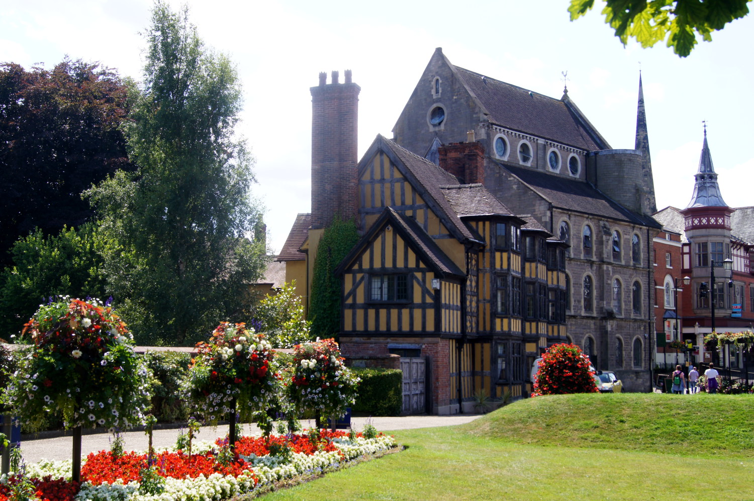 In the grounds of Shrewsbury Castle