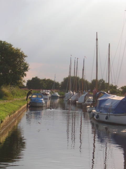 Boats on Waxham New Cut