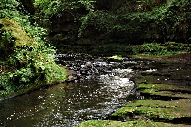 River North Esk flowing through Roslin Glen