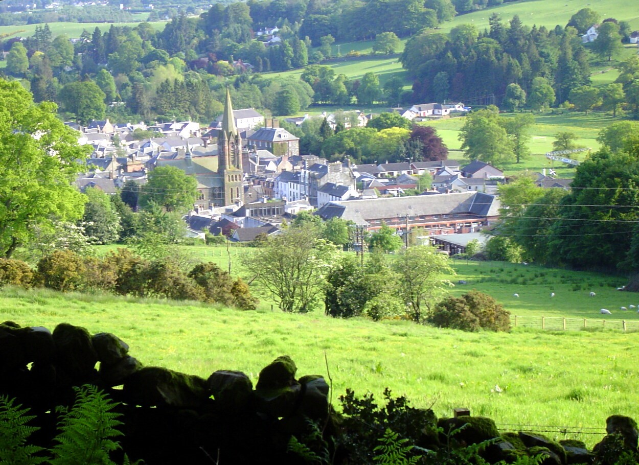 View to Moffat from above town