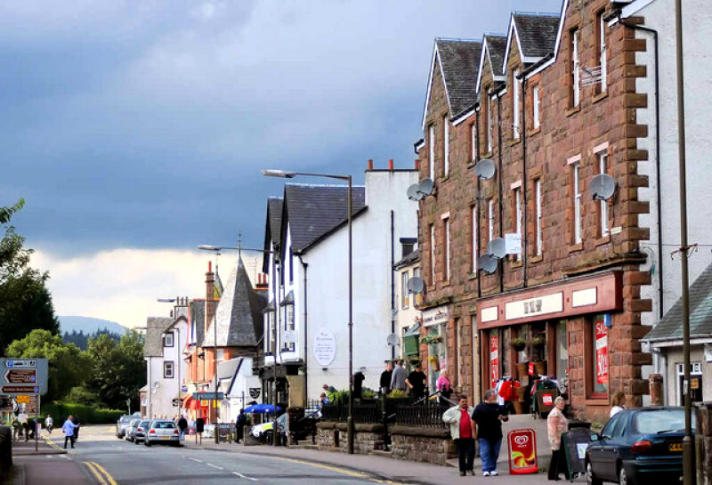 The main street in Aberfoyle